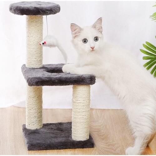 Small Cat Tree House Cat Scratchers Climbing Frame Cat Scratching Post Cat Tree House Cat Furniture