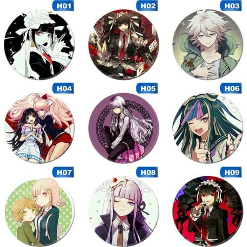 Cute Japan Anime Danganronpa:Trigger Happy Monokuma Brooch Cosplay Badge Backpacks Button Women Clothes Xmas Gift