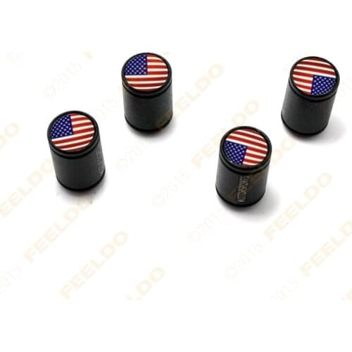 MOTOBOTS 400Pcs=100set Car Universal Black Dull Polish Aluminium Alloy Tire Valve Cap For Wholesale Mixed Logos Order #FD-941