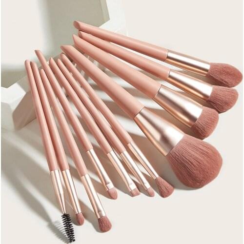11Pcs/lot Makeup Brushes Set Synthetic Hair Professional Make Up Brush For Eyeshadow Foundation Powder Eyeliner Eyelash