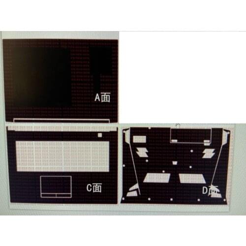 KH Laptop Sticker Skin Decal Skin Carbon fiber Cover Protector Guard for Sager np6876 17.3"