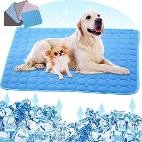 Summer Cooling Mat for Dogs Ice Pad Cat Bed Cloth Cooler Mattress Blanket Blanket Cushion Indoor Seat Puppy Pet Mat Pet Supply