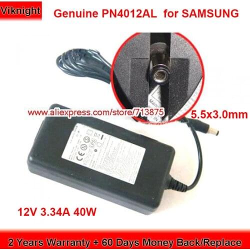Genuine 12V 3.34A 40W PN4012AL AC Adapter for SAMSUNG STB SMT-C7100/7101 PSU GX-VD940CJ Laptop Power Supply