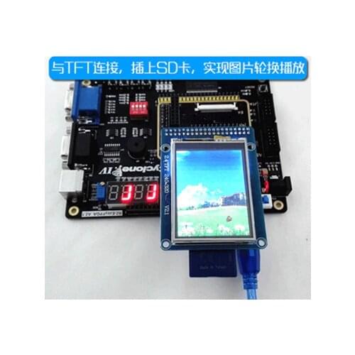 FPGA Cyclone IV NIOSII Board Digital Photo Frame Kit TFT Display Set EP4CE6E22C8N (High Speed USB Blaster) Integrated Circuits