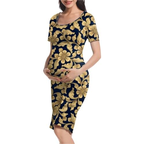 Pregnant Women Mom leopard Print Dresses Pregnancy Maternity Summer Wrap Dresses Pregnancy Clothes vestidos o-Neck robe femme