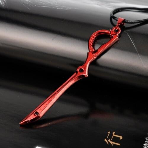 Hot Anime KILL la KILL Necklace Weapon Model Scissor Pendant Leather Rope Choker Men Women Gift Cosplay Jewelry Accessories-30