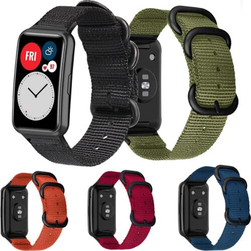 Top Quality Smart Bracelet Wristband Strap for Huawei Watch FIT Band Nylon Watchband for Huawei Watch Fit Replacement Wrist Belt