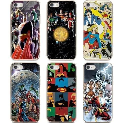 Superheroes-Justice-League-DC Silicone Phone Covers For Xiaomi Redmi 2 S2 3 3S 4 4A 5 5A 5 6 6A 7A 9 9T 9C 9A Pro Pocophone F1
