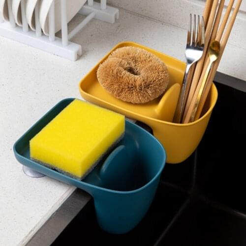 Sink Filter Drainpipe Basket Shelf Drain Suction Cup Sponge Rack Dishwashing Storage Tool Household Kitchen Accessories Home