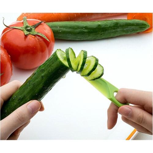 Spiral cutter hand cut potato rolls rotating potato tower knife string household spiral cucumber slice kitchen accessories