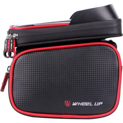 Wheelup bicycle bag upper tube bag anti-splashing mountain bike front beam bag mobile phone bag riding bag equipment accessories