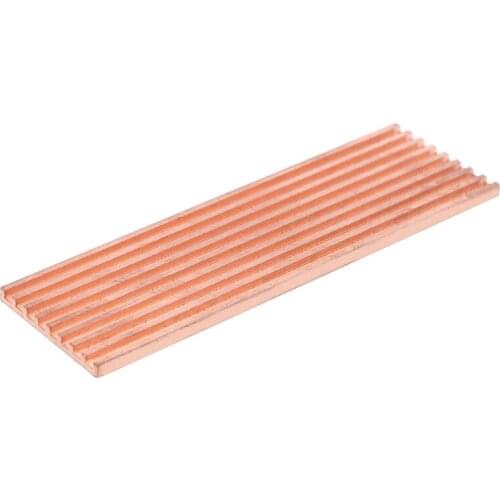 Pure Copper Heatsink Cooler Heat Sink Thermal Conductive Adhesive for M.2 2280