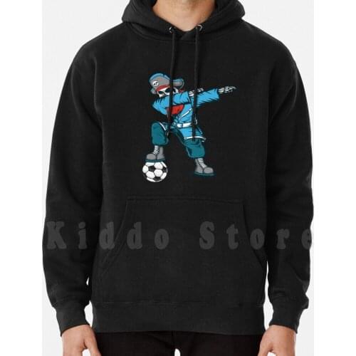 Jolly Roger The Pirate Skeleton Dabbing And Play Soccer hoodies long sleeve Jolly Roger The Pirate Skeleton Dabbing