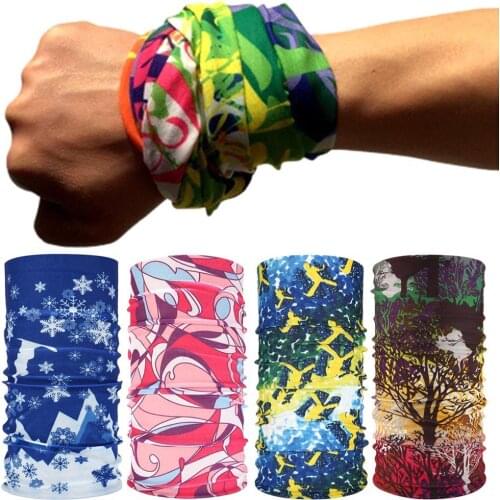 Unisex Face Protection Neck Scarf Headband Bandanas Seamless Outdoor Cycling Face Protector Bandanas visiera protettiva viso
