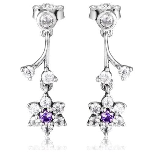 Earrings for women Forget Me Not Earring Kolczyki Aretes de Mujer Brincos 925 Sterling Silver Jewelry Oorbellen