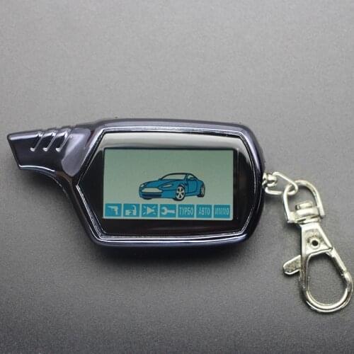 2-way LCD Remote Controller Key Fob A61 dialog Lcd Remote for russian version B6 Keychain starline A61+TPU Protective Cover