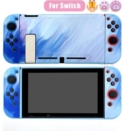 2021 New Watercolor For Switch Protective Shell Cover Colorful Housing NS Game Controller Case For Nintendo Switch Accessories