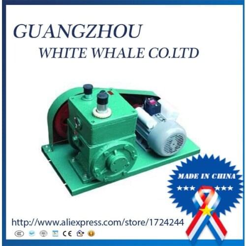 2X-4A 4L/s 380v50hz 0.55kw 2X China double stage belt driven rotary vane Vacuum pump with good quality cheap price