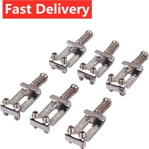 6 Roller Vibrato Bridge Pull String Code Electric Guitar Saddle for Stratocaster Telecaster Electric Guitar Accessories CSV