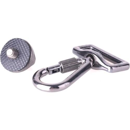 Camera Accessories 1/4" Screw Adapter + Connecting Hook For Quick Rapid Sling Strap Shoulder Neck Belt DSLR Cameras Bag Case