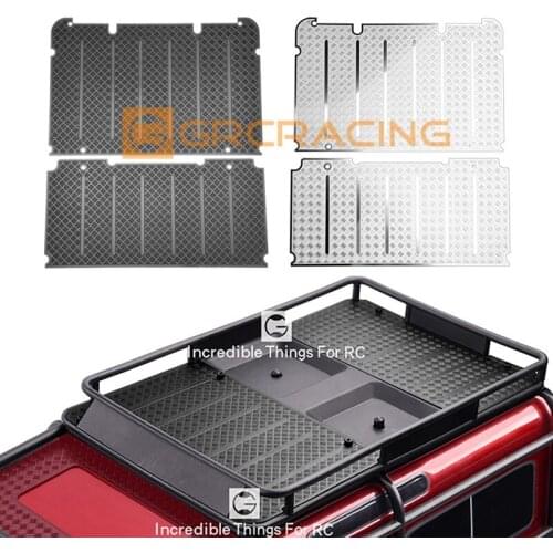 Trx4 defender luggage rack skid plate metal floor panel, for 1 / 10 RC tracked vehicle traxxas trx-4 car accessories