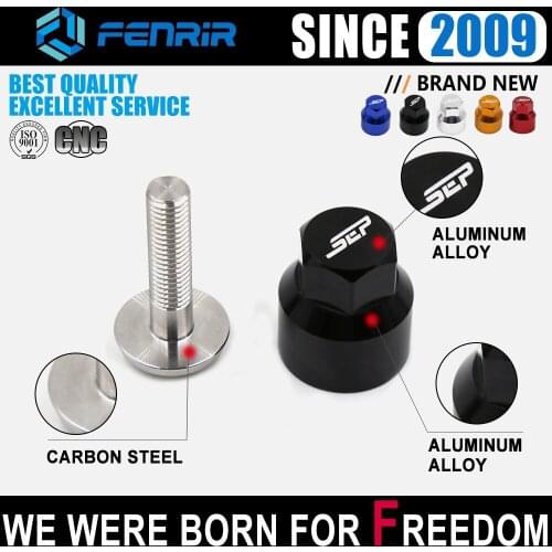 M8 Motorcycle Shock absorber License Plate Bolt Anti-theft Caps Bolt Screws for Honda Benelli Suzuki Triumph KTM Kawasaki Yamaha