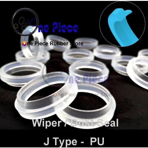 J Type Wiper Transparent ID=8-60 mm seal Dust ring Hydraulic cylinder components single lip rubber Polyurethane PU