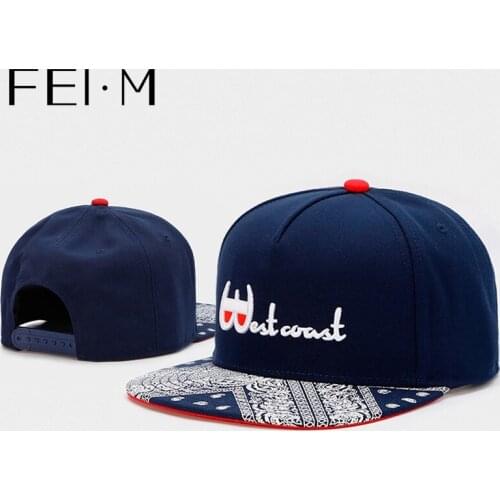 FEI M Fashion Westcoast Cap Beach Travel Hip Hop Navy Snapback Hat Adult Outdoor Casual Sun Baseball Cap Bone Drop shipping