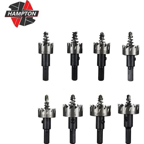 Hole Saw Drill 15-53mm HSS Carbide Tipped Core Drill Bit HSS Drill Bit Stainless Steel Metal Alloy Woodworking Hole Drilling