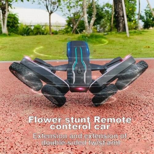 Remote Control RC Car 360 Degree Buggy Roll Deformation Vehicle Kids 2.4G 4CH Stunt Car Music Drift Dancing Toys for Children