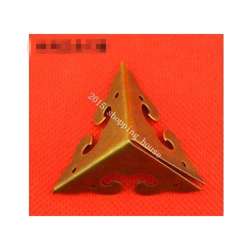 Furniture accessories 3.5cm horn copper three angle bread classical furniture copper fittings
