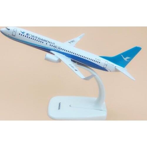 Alloy Metal China Xiamen Air B737 Airlines Airplane Model XiamenAir Boeing 737 Plane Model Aircraft Kids Gifts 16cm