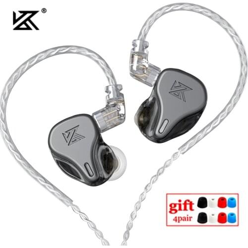 Newest KZ DQ6 3DD Dynamic Drive Unit In Ear Earphones HiFi Music Sports Headset With 2PIN Silver-plated Cable KZ EDX ZSN PRO ZSX