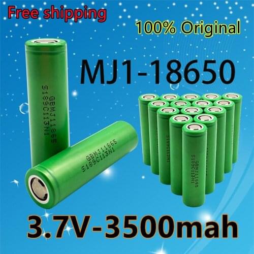 New MJ1 3.7v 3500mah 18650 rechargeable lithium battery for flashlight batteries for MJ1 3500mah battery + free shipping