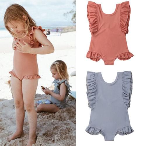 Pudcoco Infant Toddler Kids Baby Girls Ruffle BIkini Swimwear Swimsuit Bathing Suit Summer Clothes