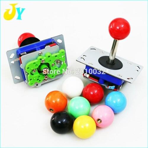 Switchable Ball Arcade Zippy joystick 4 8 Ways Operation Controller Long Staff for Arcade Games Machine (9 colors for ball)