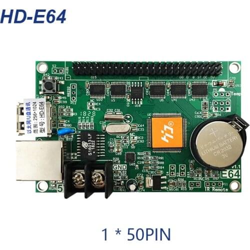 Huidu E64 led sign control card work with full color module LED display controller single&double color P6 P10
