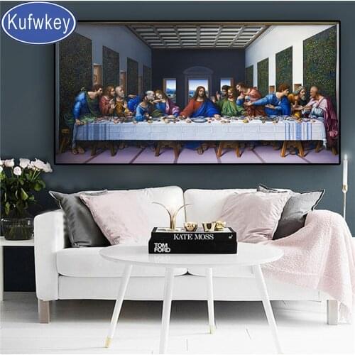 The last supper diamond painting rhinestone pictures diamond mosaic 5d painting 3d diy handmade,full square round drill