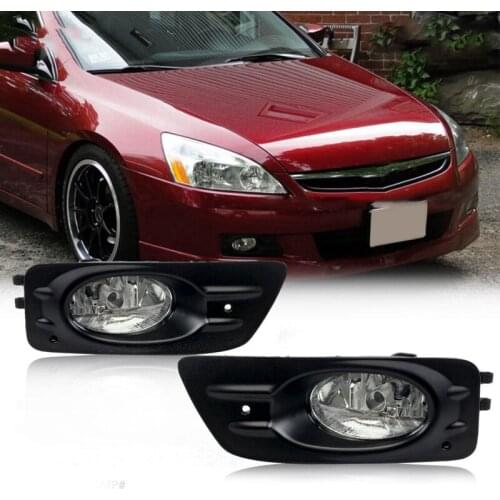 Driving Fog Lights Lamps With H11 12V 55W Halogen Bulbs & Switch And Wiring Kit For Honda Accord Sedan 4 Door 2006 2007