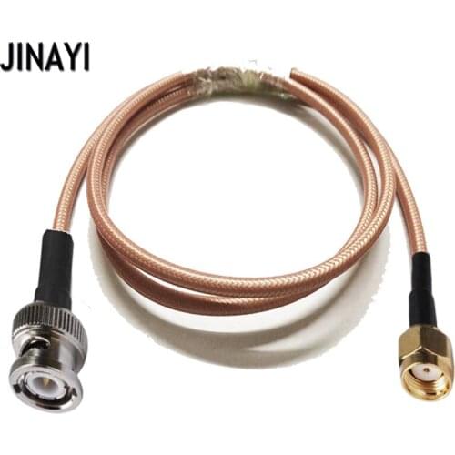 RG142 Low Loss Cable RP-SMA Male to BNC Male RF Crimp Coax Pigtail Connector Cable 10/15/20/30/50CM 1/2/3/5/10M