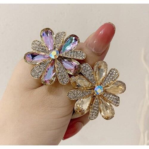 INS Net Red Hair Rope 2021 New Crystal Hair Rope High Elastic Tie Head Rubber Band Full Diamond Hair Ring Hair Accessories