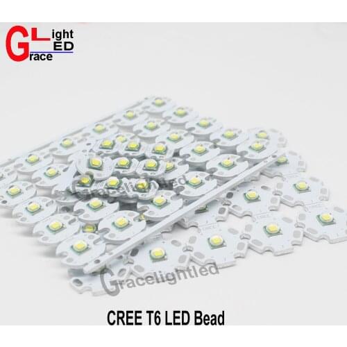 2PCS CREE XML XM-L T6 LED U2 10W Cold White High Power LED Emitter Diode with 12mm 14mm 16mm 20mm PCB for DIY