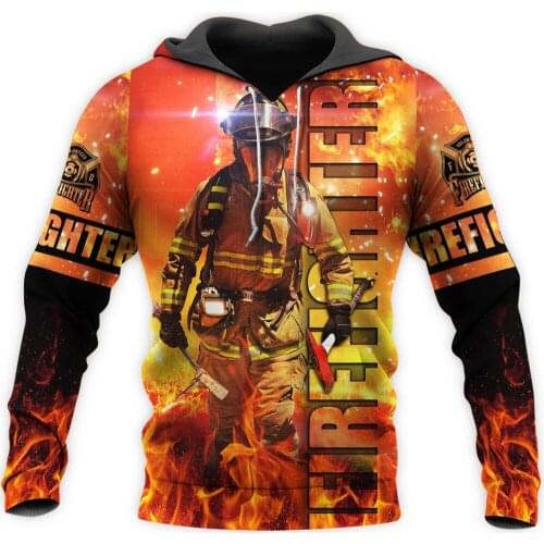 Cosplay Firefighter 3D Printed Men/Women Hoodie Harajuku Streetwear Pullover Autumn Sweatshirt Unisex Casual Jacket Tracksuits