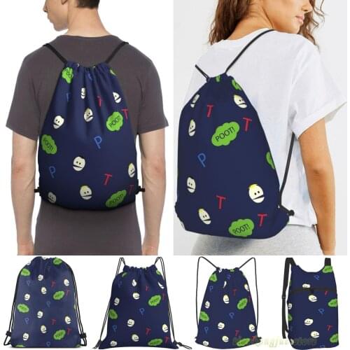 Unisex Drawstring Bags Terrance & Phillip Women Drawstring Backpacks Men Outdoor Travel Backpacks Training Fitness Bag
