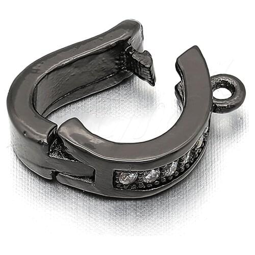 10mm*12mm 2019 new small Hooks Clasps copper micro-inlaid zircon CZ jewelry accessories for DIY necklace bracelets Findings