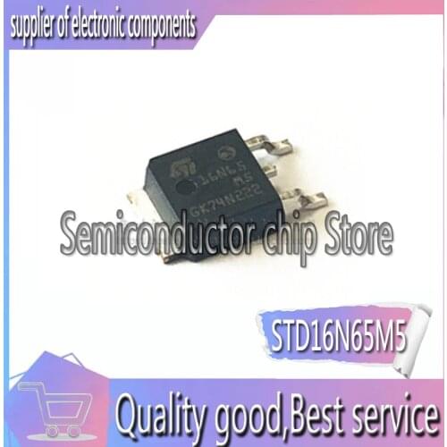10PCS/LOT STD16N65M5 ST TO-252 N 650V 12A
