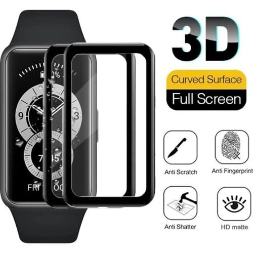 2Pcs 3D Protective Film For Huawei Band 6 Full Curved Edge Screen Protector For Huawei band6 honor band 6 Soft Protector film
