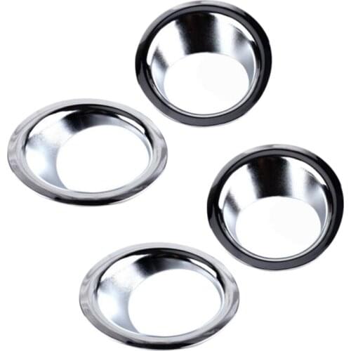 4Pcs ABS Chrome Front and Rear Fog Light Lamp Cover Trim for Nissan X-Trail X Trail T31 2008-2011