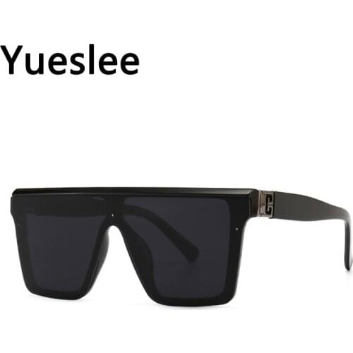 46622 Lunettes Soleil Oversized Square Luxury Sunglasses Men Women Fashion Shades Uv400 Vintage Glasses Oculos De Sol Feminino