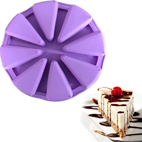 8 Cavity Scone Pans 3D Silicone Cake Mold DIY Baking Pastry Tools Cake Mould Oven Bread Pizza Bakeware Jelly Cupcake Mold